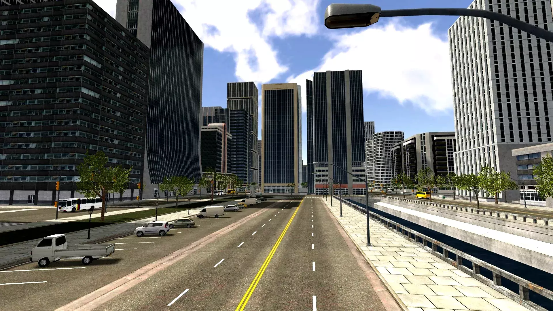 Captura del entorno urbano tridimensional de MEET UP