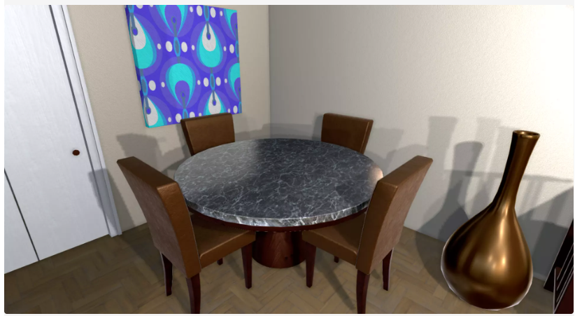 Comedor tridimensional